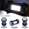 Led Camping Lantern Rechargeable, Camping Flashlight 1500LM, 8 Light Modes, Camping Lights 4800 Capacity, Portable Bright Flash Light for Emergencies, Power Outages, Hurricane, Hiking (Blue 1PACK). view 3