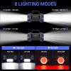 Led Camping Lantern Rechargeable, Camping Flashlight 1500LM, 8 Light Modes, Camping Lights 4800 Capacity, Portable Bright Flash Light for Emergencies, Power Outages, Hurricane, Hiking (Blue 1PACK). view 4