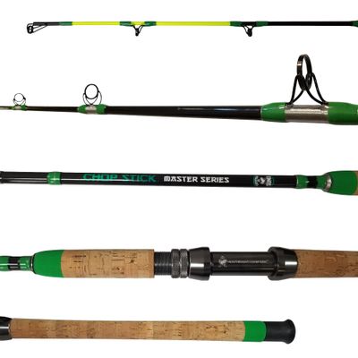 Catfishing Rod, Master Series Chop Stick, 1-Piece Casting Catfish Rods for Baitcasting Fishing, Medium Heavy, 76 (Master Series 1.0)