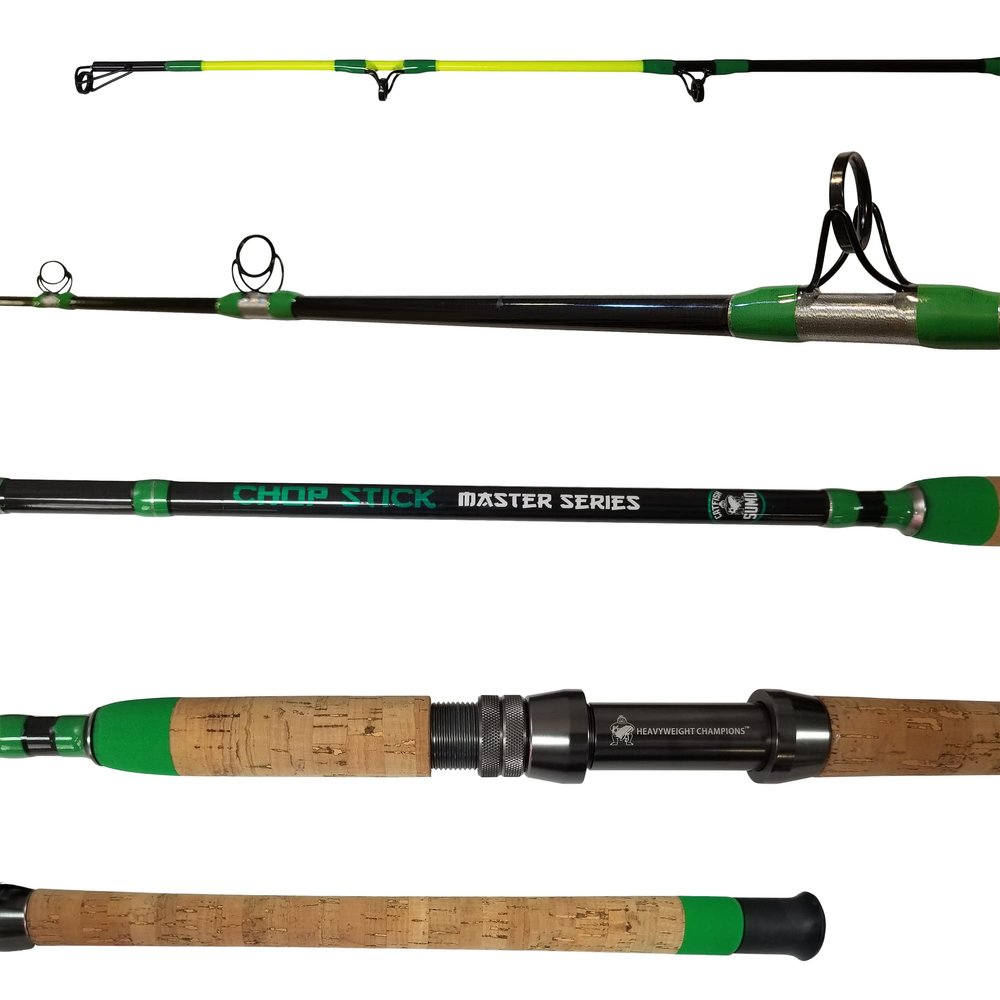 Catfishing Rod, Master Series Chop Stick, 1-Piece Casting Catfish Rods for Baitcasting Fishing, Medium Heavy, 76 (Master Series 1.0)