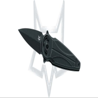 Fox Saturn FX-551ALB Black Stonewashed Aluminum Stainless Pocket Knife FX-551 ALB
