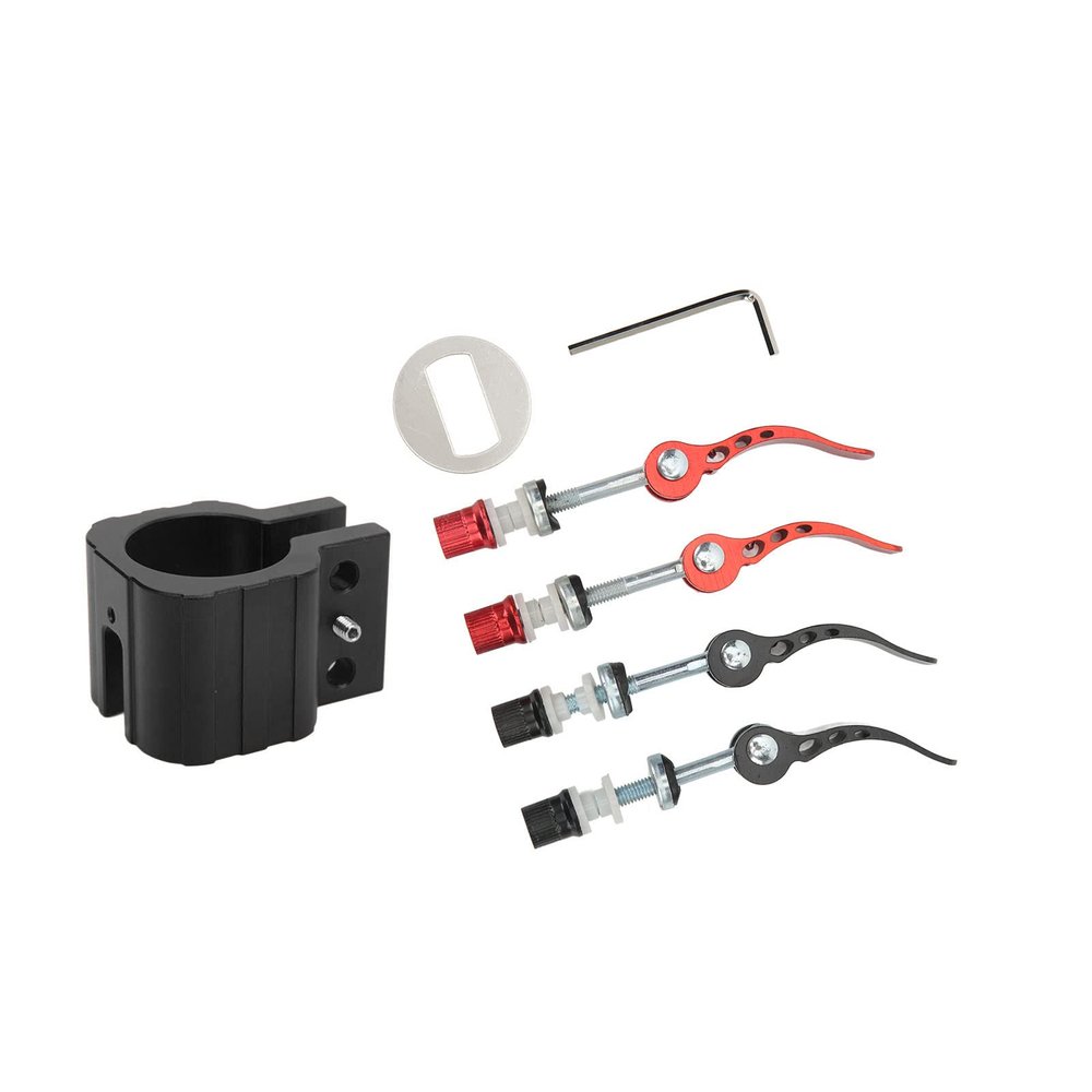 Folding Clamp, 2 Colors, High Manufacturing Accuracy, Electric Scooter Rugged Lock Attachment Fit for Zero 8X 10X 11X Electric Scooter(Black) Electric Scooter Accessories