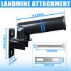 BLUSLM T Bar Row Platform Landmine Attachments for Squate Rack or Wall Mount Fits 2-inch Barbell, Landmine Base Gym Equipment, Power Cage Landmine for Almost of Power Rack (Style 2) view 2