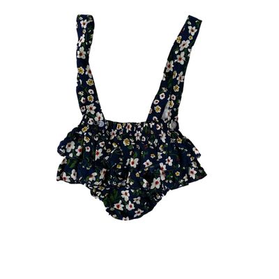 Baby Girls Floral Overall Skirt (as1, age, 9_months, 12_months, 9-12M)