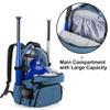 DSLEAF Baseball Backpack with Separate Shoe Space, Softball Bat Bag Holds Up to 4 Bats, Hence Hook and Multi Pockets for Essentials view 2
