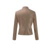 Light Weight Winter Jacket Women Women Casual Solid Full Zip Snap Stand Windbreaker Fleece Lined Jacket Women view 4