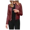 Light Womens Jacket with Hood Ladies Fashion Casual Solid Full Zip Snap Stand Fleece Zip up Jackets for Women view 1
