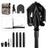 Zune Lotoo Tactical Shovel Survival Tool, 18 in 1 Small Camping Shovel Folding Multitool Compact Entrenching Tool Heavy Duty for Hiking Backpack Emergency Spade Lightweight Car Truck Gift Survivalist view 1