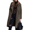 Water Proof Jacket plus Size Women Winter Solid Warm Slim Plush Long Coat Long-sleeved Overcoat Lapel Casual view 2