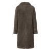 Water Proof Jacket plus Size Women Winter Solid Warm Slim Plush Long Coat Long-sleeved Overcoat Lapel Casual view 4
