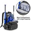 DSLEAF Baseball Backpack with Separate Shoe Space, Softball Bat Bag Holds Up to 4 Bats, Hence Hook and Multi Pockets for Essentials view 2