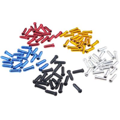 100 Pieces Cable End Crimps Bike Cable End Caps Aluminum Alloy Brake End Tips Shifter for Road Mountain Bikes Mountain Bicycle