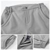 Gopune Women's Snow Ski Waterproof Softshell Snowboard Pants Outdoor Hiking Fleece Lined (Light Grey,XS) view 4