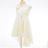 Duoremi Kids Girls One-Shoulder Flower Dress High Low Hem Ball Gown Wedding Evening Dresses Champagne 16 Years view 4