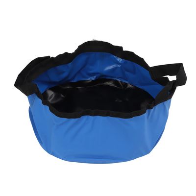 Pilipane Lightweight Folding Water Container Thicken PVC Wash Basin for Rv, Foldable Bucket with Reinforced Handle, Camping, Fishing, Boating, Etc(Blue 7 5 L), Foldable Bucket with Reinforced Handle