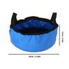 Pilipane Lightweight Folding Water Container Thicken PVC Wash Basin for Rv, Foldable Bucket with Reinforced Handle, Camping, Fishing, Boating, Etc(Blue 7 5 L), Foldable Bucket with Reinforced Handle view 4