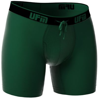 UFM Mens Polyester Boxer Brief w/Patented Adj. Support Pouch Regular Pine 27-30