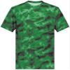 Holloway Boys Youth Stock Cotton-Touch Poly Tee Shirt, Dark Green Shockwave Print, Large US view 2