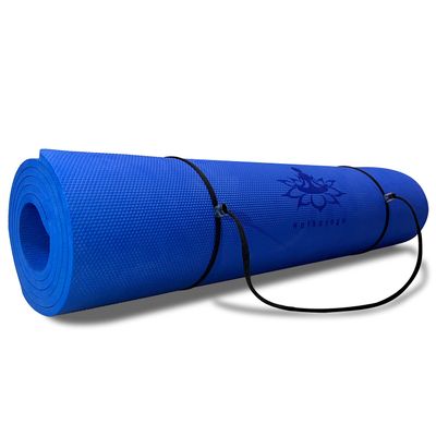 Hatha Yoga Thick TPE Yoga Mat 72"x 27"x1/3 inch Non Slip Eco Friendly Exercise Mat for Yoga Pilates & Floor Workouts (blue)