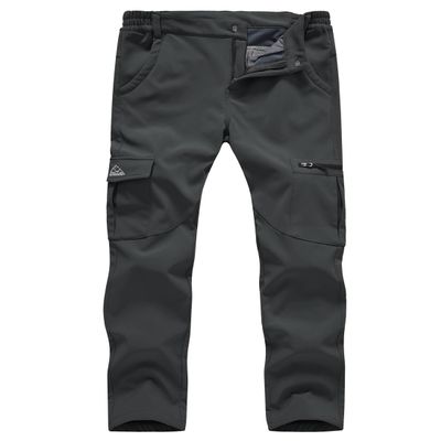 Gopune Women's Snow Ski Waterproof Softshell Snowboard Pants Outdoor Hiking Fleece Lined (Deep Grey,S)