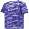 Holloway Youth Stock Cotton-Touch Poly Tee, Purple Shockwave Print, Large view 1