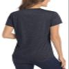 MAGCOMSEN Short Sleeve Shirts for Women Crew Neck T-Shirts Fitness Ultra Breathable Shirts Moisture Wicking Casual Workout T Shirts Black XX-Large view 3