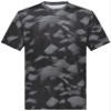 Holloway-Youth Stock Cotton-Touch Poly Tee, Black Glacier Print, X-Large view 2