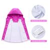 MGEOY Girls Rain Jacket Hood Lightweight Waterproof Raincoat Rain Coats for Girls Kids Rose Size 10-12 view 3