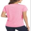 MAGCOMSEN Womens Running Shirts Short Sleeve Fitness Workout Athletic T-Shirt Hiking Shirts Dry Fit Jogging Shirts Pink Small view 3