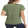 MAGCOMSEN Workout Shirts for Women Shorts Sleeves Lightweight Running Dry Fit Shirts Moisture Wicking Summer T Shirts Army Green Medium view 3