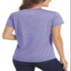 MAGCOMSEN Womens Quick Dry T-Shirt Short Sleeve Running Shirt Outdoor Hiking Fishing Shirts Ultra Performance Sportswear T Shirts Purple Medium view 3