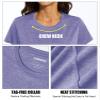 MAGCOMSEN Womens Quick Dry T-Shirt Short Sleeve Running Shirt Outdoor Hiking Fishing Shirts Ultra Performance Sportswear T Shirts Purple Medium view 4