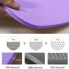 Hatha Yoga Thick TPE Yoga Mat 72"x 27"x1/3 inch Non Slip Eco Friendly Exercise Mat for Yoga Pilates & Floor Workouts (purple) view 4