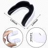 10 Pcs Sport Mouth Guards Gum Teeth Armor Game Guard for Boxing Basketball Football Hockey Karate Basketball Rugby Match (Black White Combined) view 2