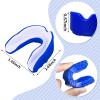 10 Pcs Sport Mouth Guards Gum Teeth Armor Game Guard for Boxing Basketball Football Hockey Karate Basketball Rugby Match (Blue,White) view 2