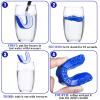 10 Pcs Sport Mouth Guards Gum Teeth Armor Game Guard for Boxing Basketball Football Hockey Karate Basketball Rugby Match (Blue,White) view 4
