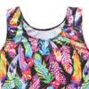Black Gymnastics Leotards for Girls 4t 5t Toddler Kid Sleeveless Dance Outfit Sparkle Rainbow Feather Pattern Sleeveless Biketards Black (Colorful Feather, 4-5T) view 4