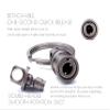 BANG TI Titanium Quick Release Keychain, Retractable Key Chain Detachable Keychain ClipPull Apart Key Rings for Men Women With 2 Stainless Steel Rings view 3
