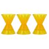 Acouto Bow Roller for Boat Marine Bow Shape Roller 3 Parts Drag Reduction Yellow PVC Moulded for Boat Trailer RV view 1
