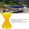 Acouto Bow Roller for Boat Marine Bow Shape Roller 3 Parts Drag Reduction Yellow PVC Moulded for Boat Trailer RV view 2