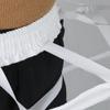 ARTYME Women Victorian Bustle Cages Hoop Skirt Cage Skirt Pannier Petticoat for Women (White, 3 Hoop) view 4