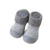 Toddler Sock Shoes Baby Boy Girl Slippers Socks Infant First-alker Shoes Rubber Sole Non-kid Fleece Warm Shoes (Grey, 6-12Months) view 1