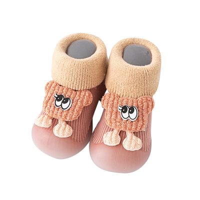 Infant Boy Girl Socks Shoes Toddler Lightweight Non-Slip Breathable Non-Lacing Socks Overshoes Indoor Floor Socks (Pink, 6-12Months)