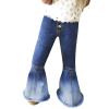 Girls Flare Jeans Children Toddler Denim Pants Baby Clothes Pants Tassel Kids Trousers Size 8 (Light Blue, 2-3 Years) view 1