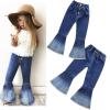 Girls Flare Jeans Children Toddler Denim Pants Baby Clothes Pants Tassel Kids Trousers Size 8 (Light Blue, 2-3 Years) view 4
