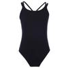 Daenrui Kids Girls Spaghetti Straps Cross Back Ballet Leotard Gymnastics Bodysuit Athletic Dance Costume Black 3-4 Years view 2