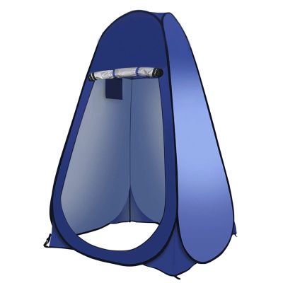 FUUBAMB00 1-2 Persons Portable Camping Tent Privacy Shower Toilet Waterproof Camping Pop Up Tent UV Function Outdoor Fishing Bath Changing Shed,Dark Blue,S(120 * 190cm)