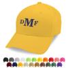 Custom Embroidered Monogram Baseball Cap for Men, Women - 6 Designs, 24 Cap Colors, 18 Thread Colors - Monogrammed Gifts - Summer Gifts - Birthday Gifts for Dad - Fishing Hat - Gold view 1