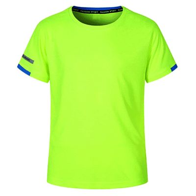 Fldy Kids Boys Rash Guard Swim Shirt UPF 50+ UV Sun Protection Swimming Tops Quick Dry Athletic Sports T-Shirt Fluorescent Green 11-12 Years