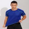 Fldy Men's Athletic Short Sleeves T-Shirt Quick Dry Performance Tee Shirt Gym Yoga Workout Tops UPF 50+ Rash Guard Shirt Royal,blue Large view 4